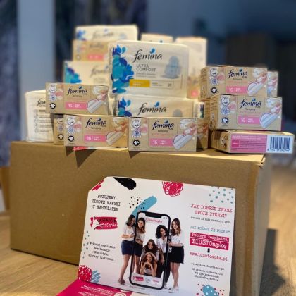 Produkty menstruacyjne z Akcja Menstruacja
